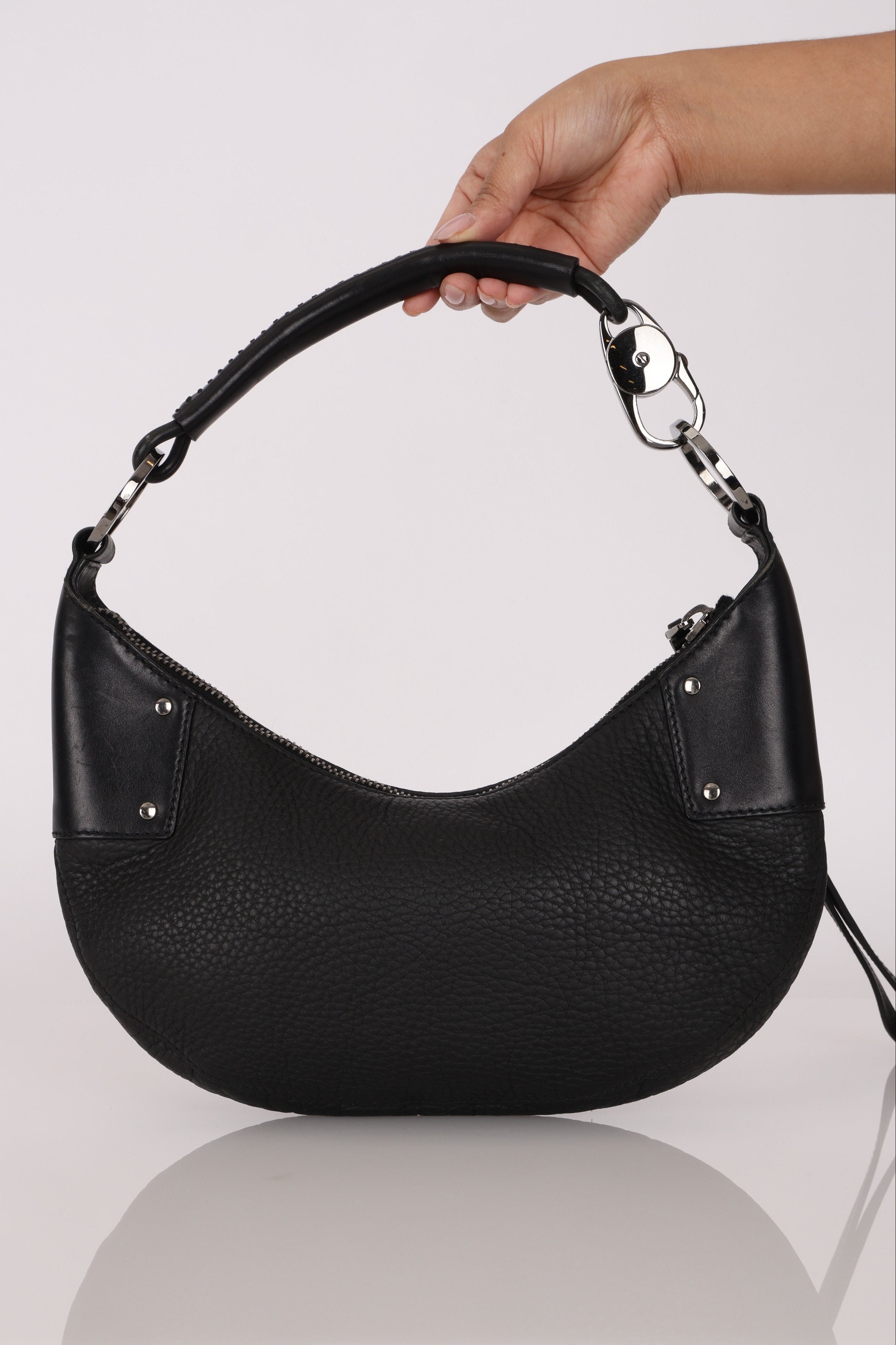 Gucci Half Moon Leather Hobo