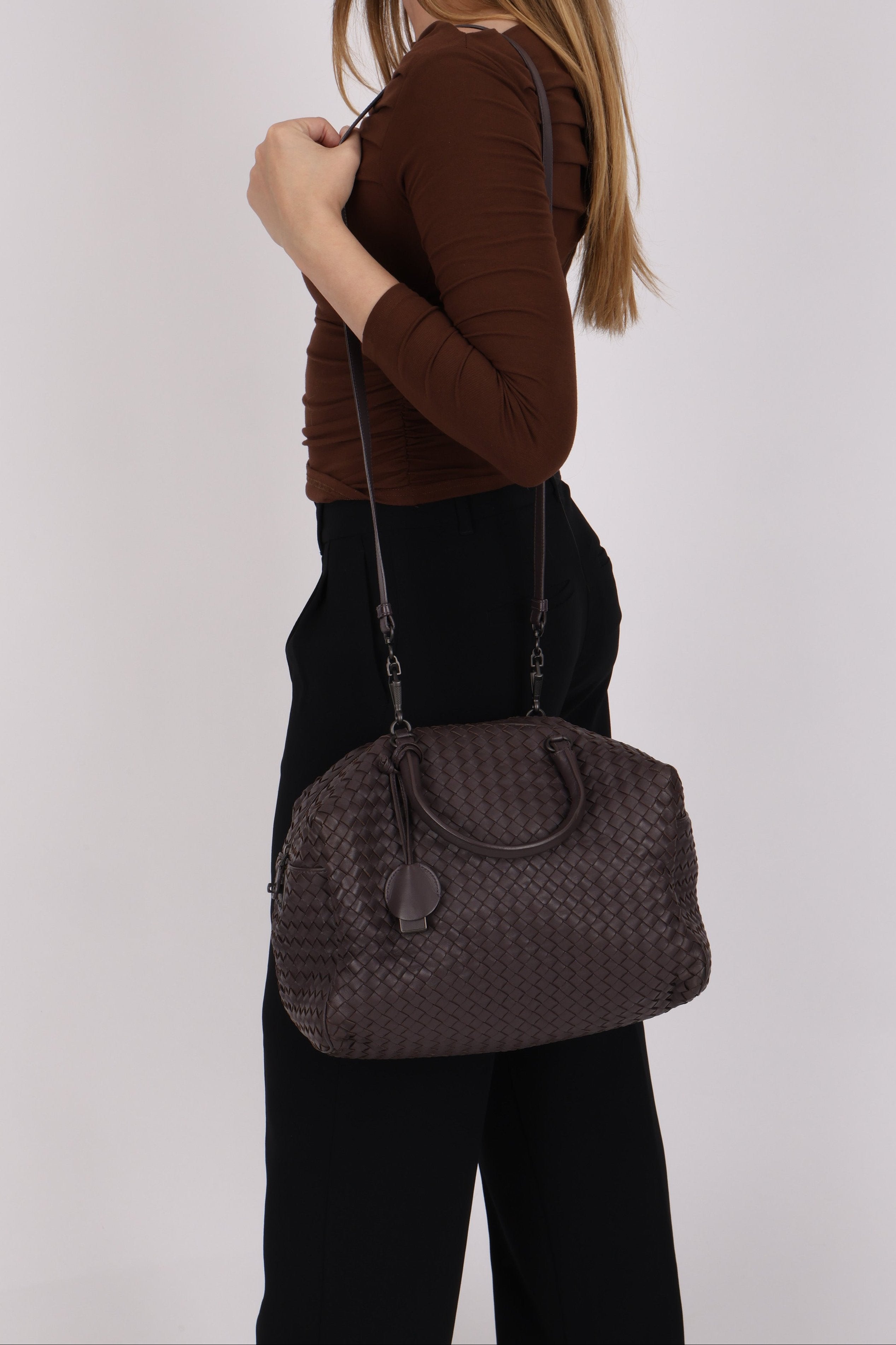 Bottega Veneta Intrecciato Boston Bag