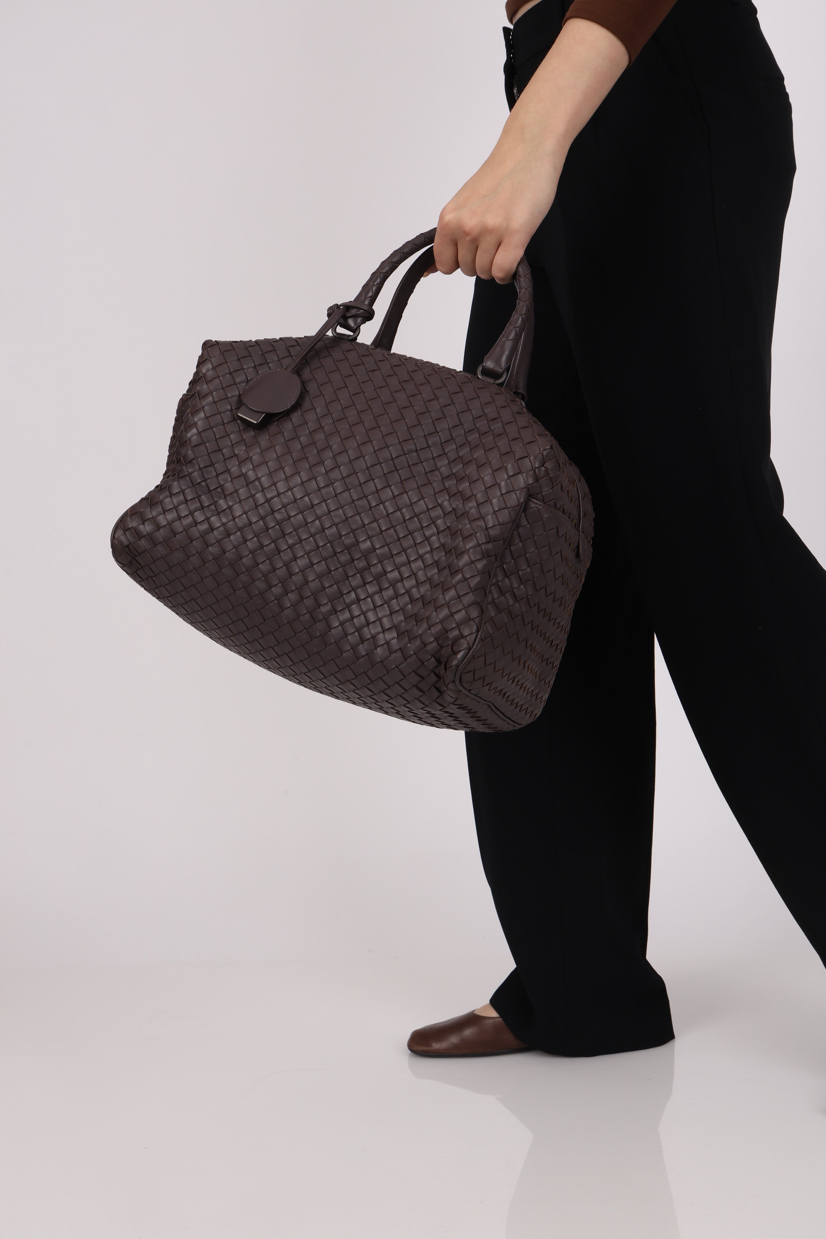 Bottega Veneta Intrecciato Boston Bag