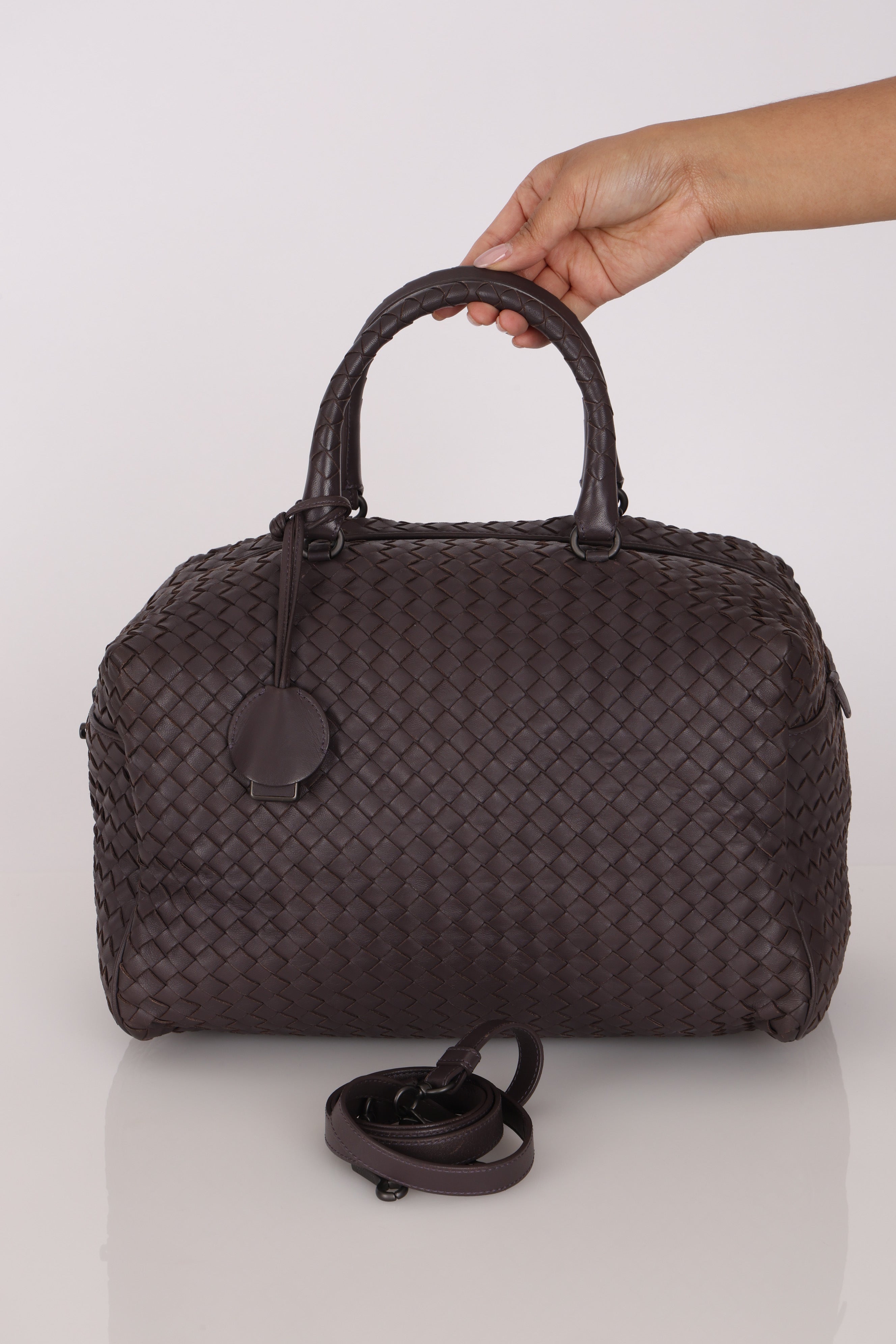 Bottega Veneta Intrecciato Boston Bag