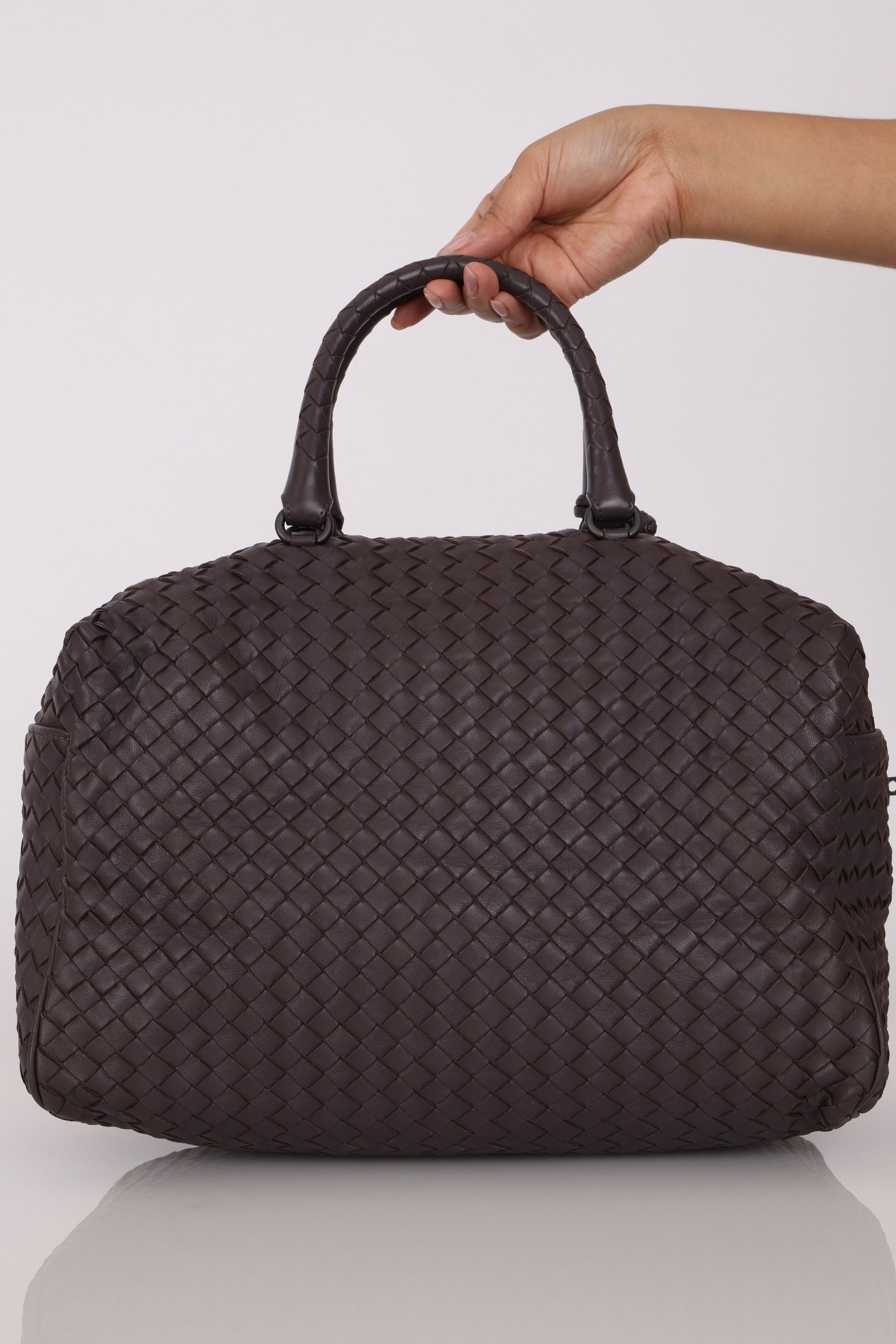 Bottega Veneta Intrecciato Boston Bag
