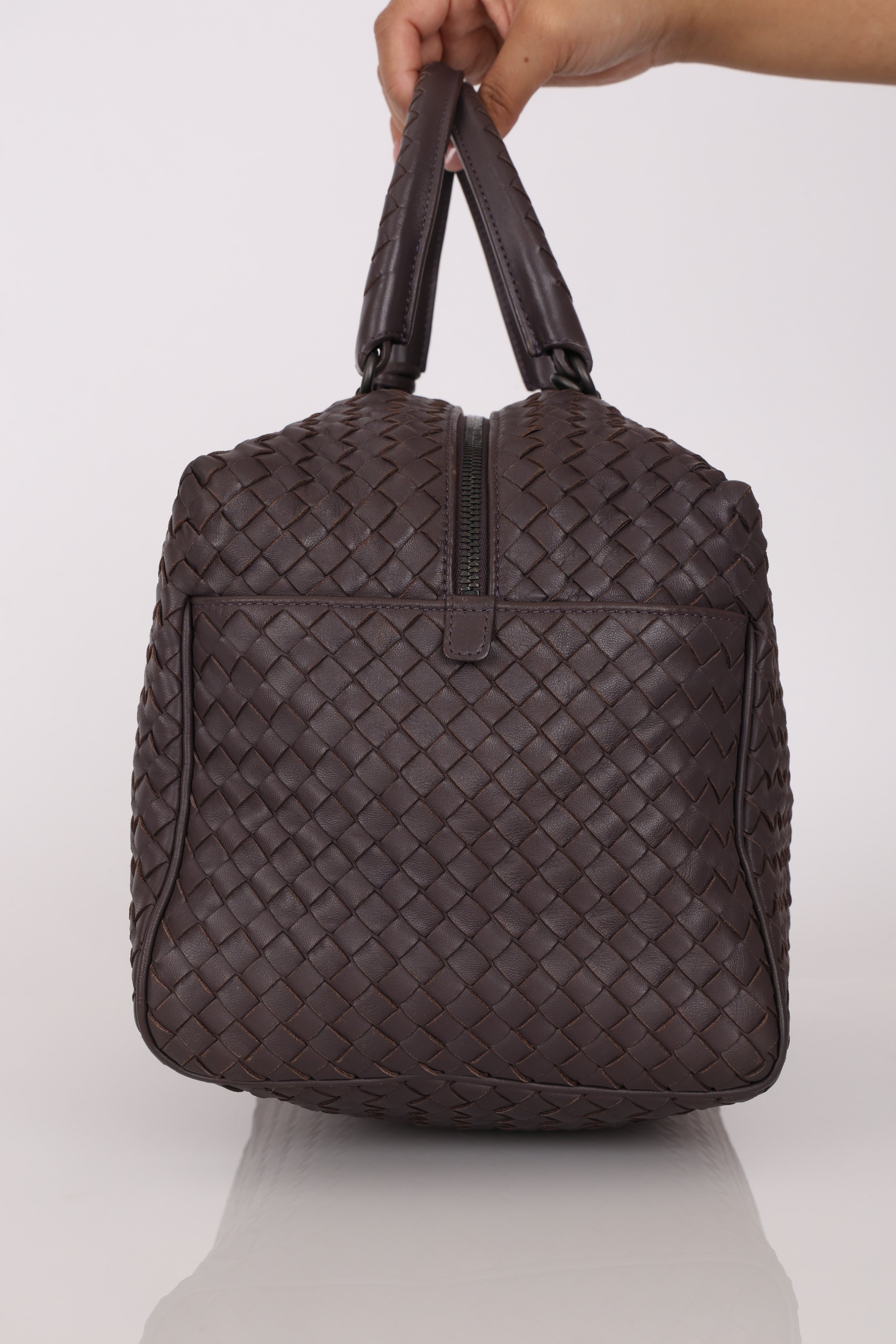 Bottega Veneta Intrecciato Boston Bag
