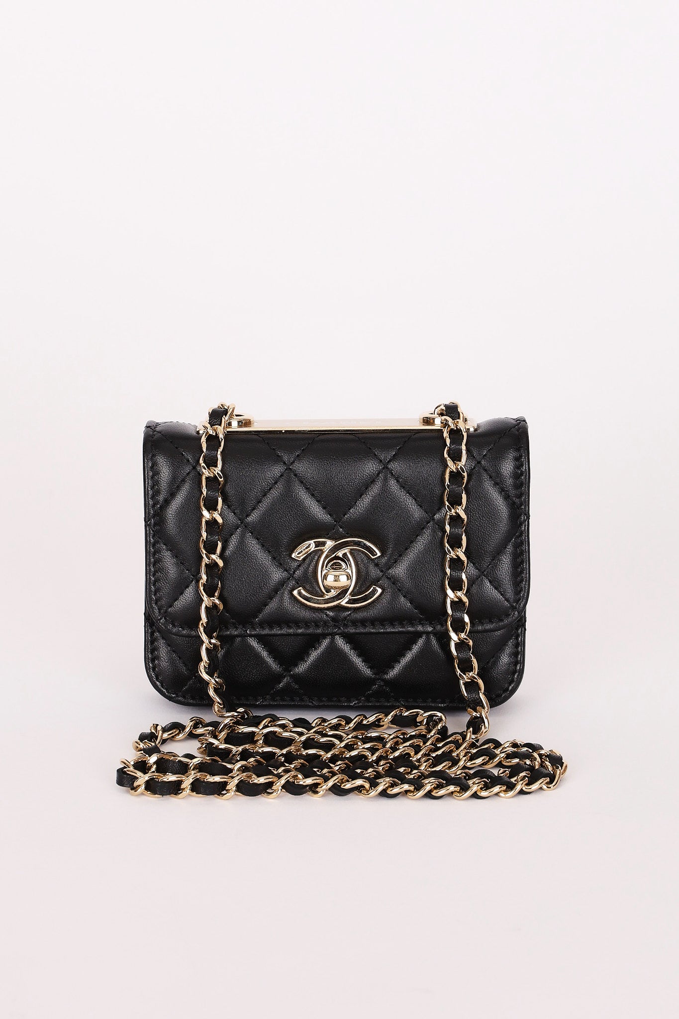 Chanel Trendy CC Cardholder on Chain Black Lambskin 2021 CGHW