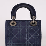Dior Mini Satin Crystal Cannage Lady
