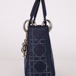 Dior Mini Satin Crystal Cannage Lady
