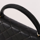 Chanel Kelly Top Handle Black Caviar 2005 24K GP (DONE)