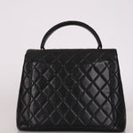 Chanel Kelly Top Handle Black Caviar 24K GP