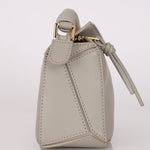 Loewe Grey Mini Puzzle with Braided Top Handle