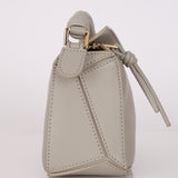 Loewe Grey Mini Puzzle with Braided Top Handle