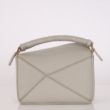 Loewe Grey Mini Puzzle with Braided Top Handle