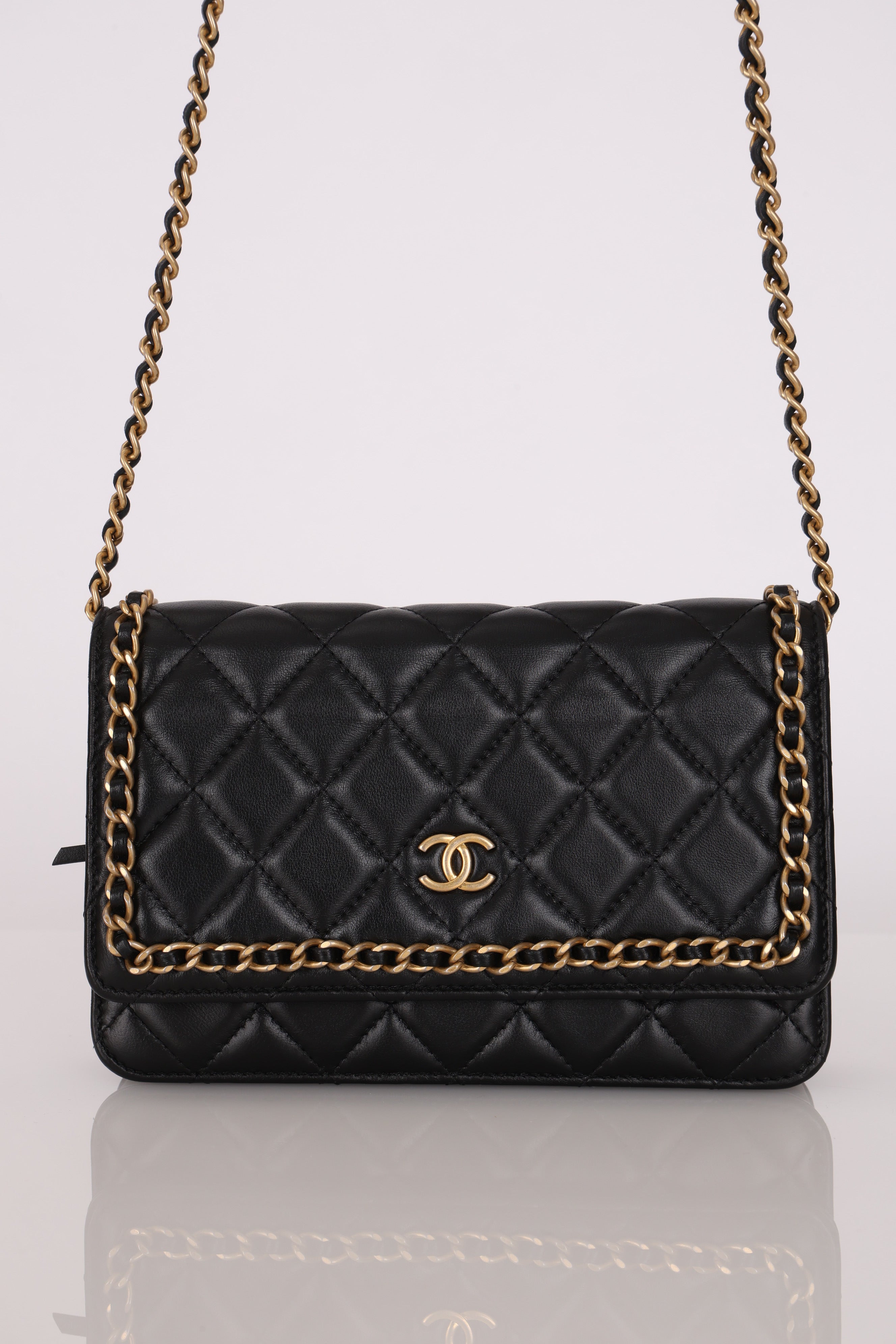 Chanel Chain Around Wallet on Chain Black Lambskin AGHW