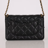Chanel Chain Around Wallet on Chain Black Lambskin AGHW