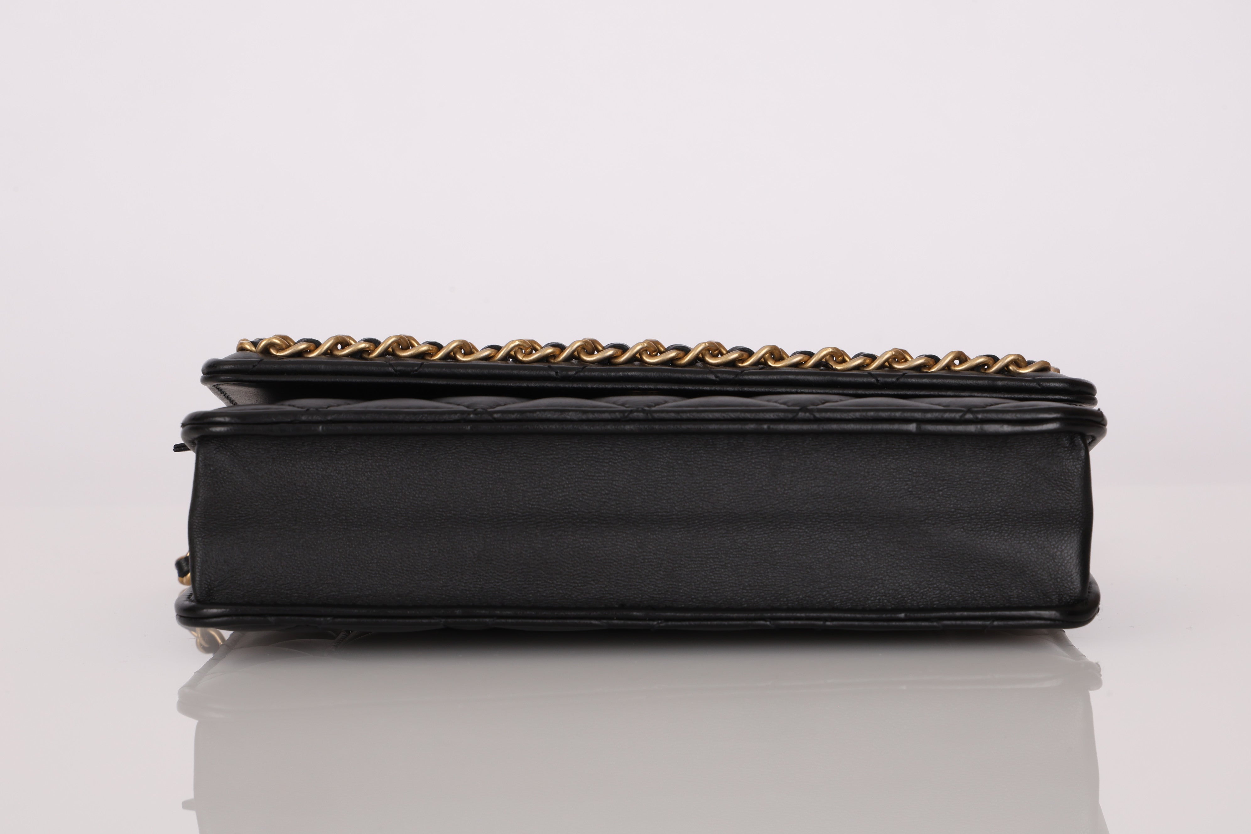 Chanel Chain Around Wallet on Chain Black Lambskin AGHW
