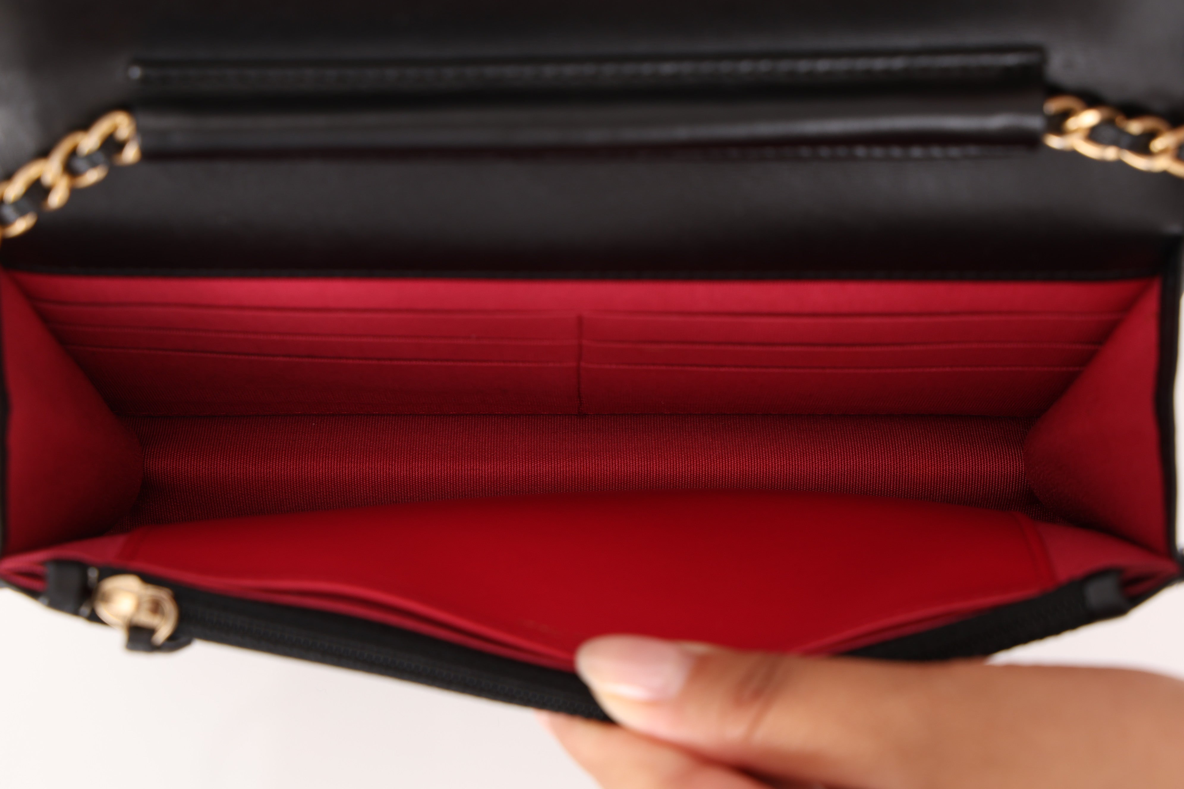 Chanel Chain Around Wallet on Chain Black Lambskin AGHW