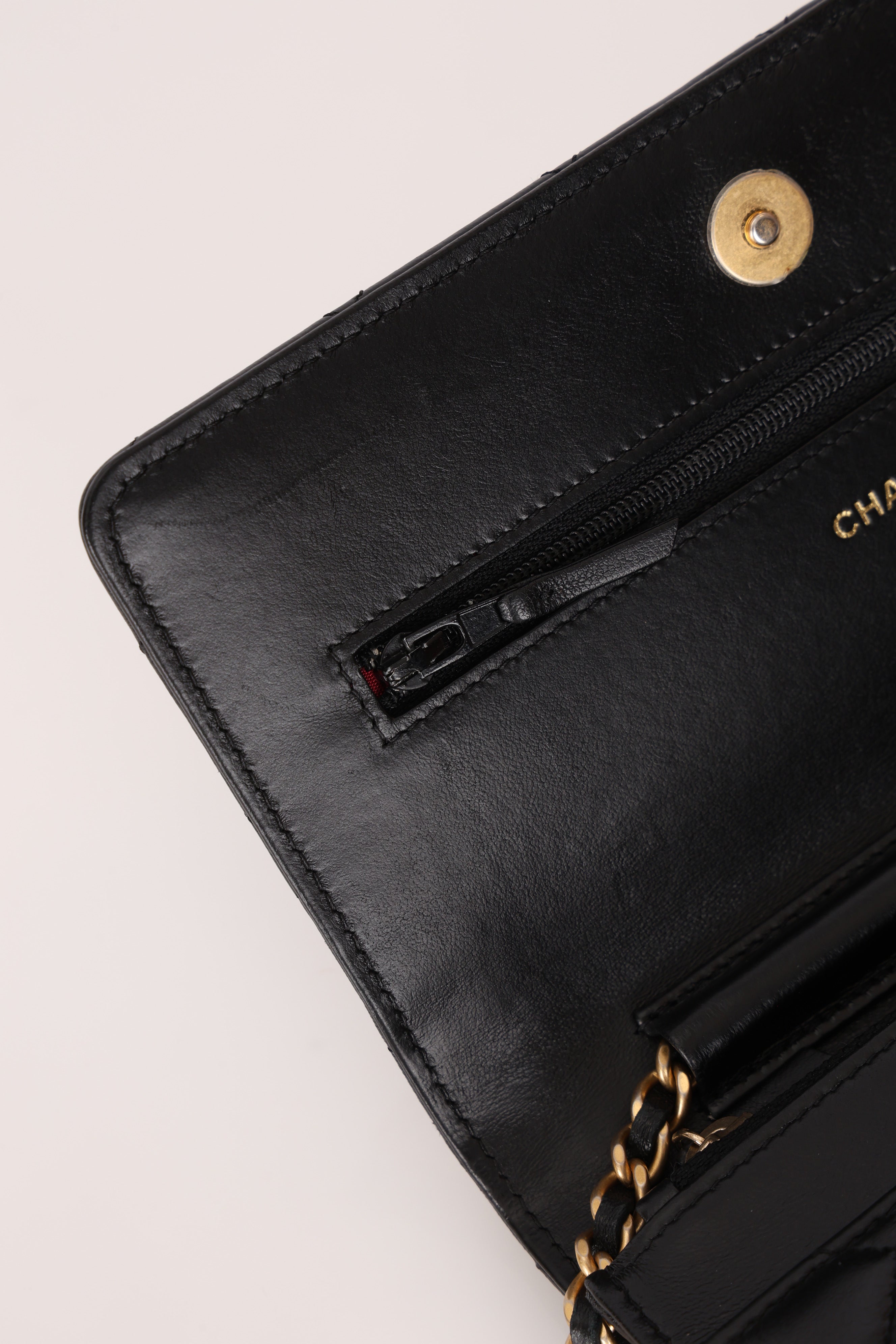 Chanel Chain Around Wallet on Chain Black Lambskin AGHW