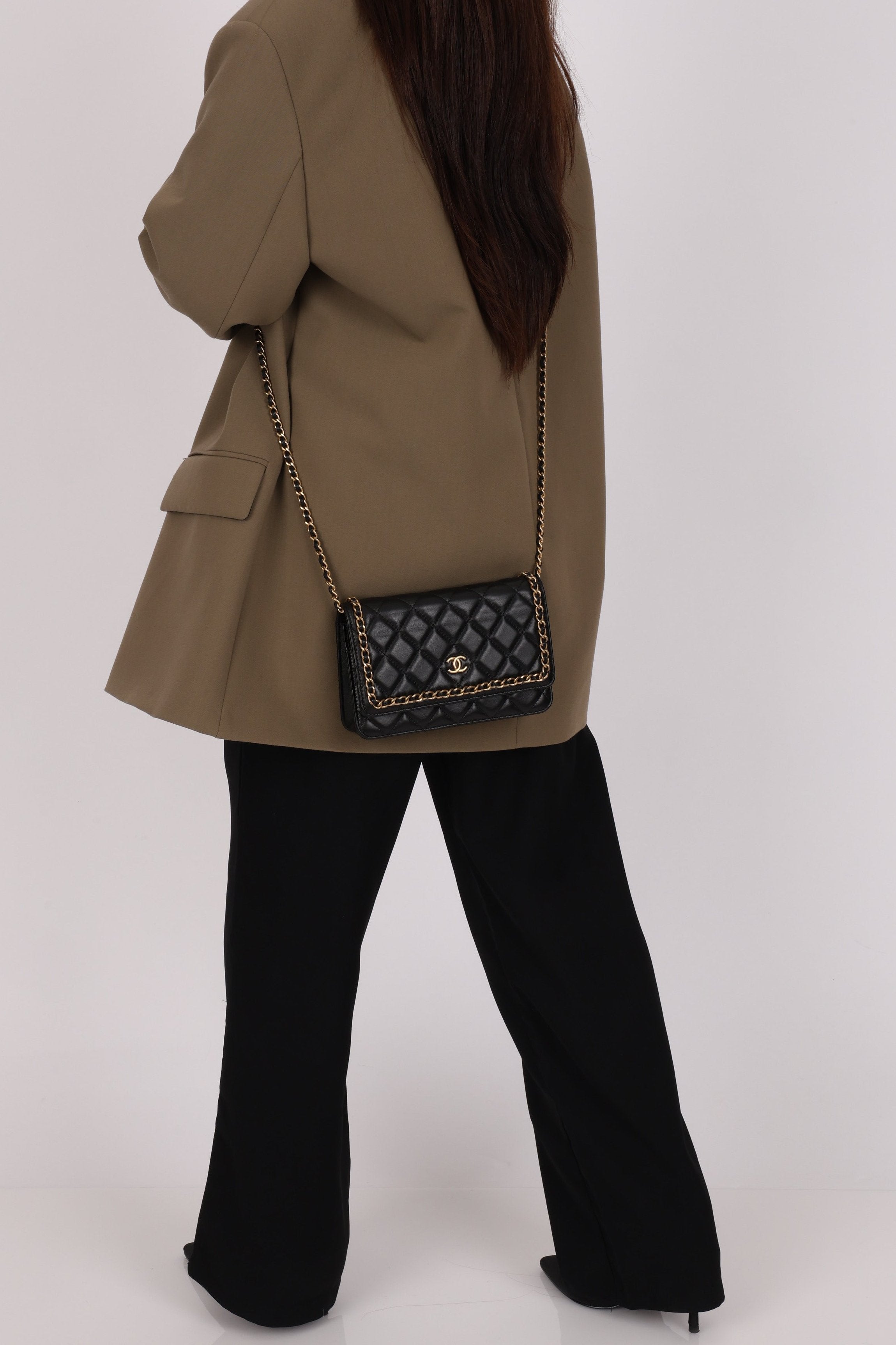 Chanel Chain Around Wallet on Chain Black Lambskin AGHW