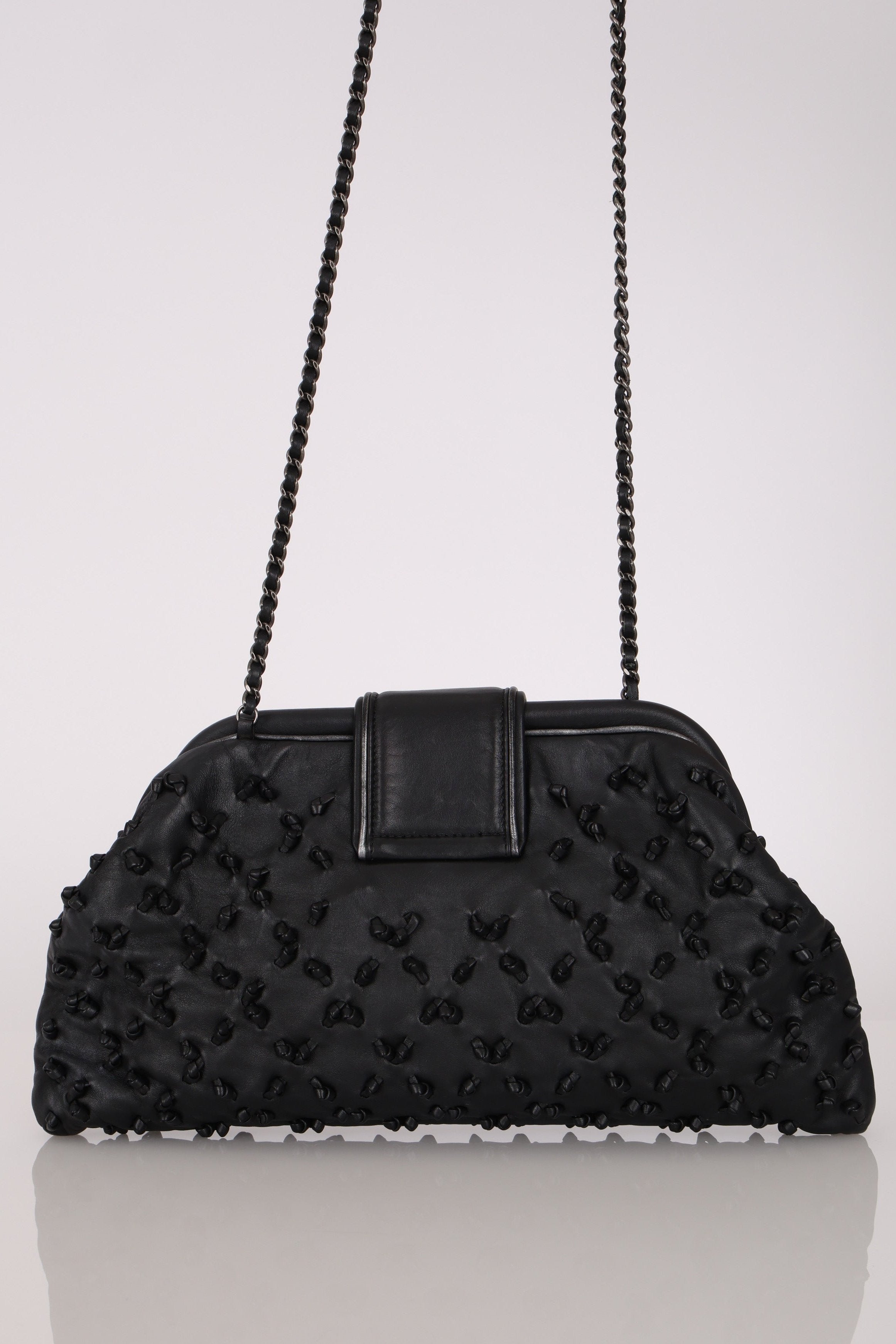 Chanel Chic Knot Clutch Black Lambskin RHW