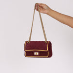Chanel 2.55 Reissue Double Flap Burgundy Suede AGHW