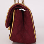 Chanel 2.55 Reissue Double Flap Burgundy Suede AGHW