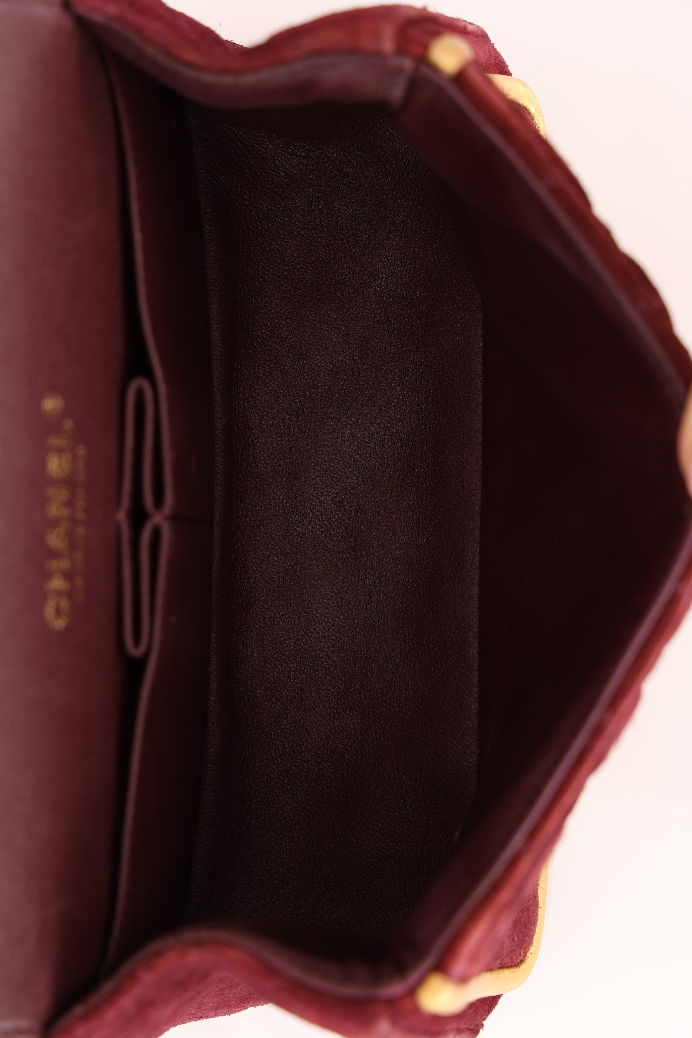 Chanel 2.55 Reissue Double Flap Burgundy Suede AGHW