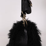 Chanel Shearling CC Flap with Mini Pouch Black CGHW
