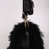 Chanel Shearling CC Flap with Mini Pouch Black CGHW