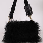 Chanel Shearling CC Flap with Mini Pouch Black CGHW
