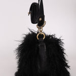 Chanel Shearling CC Flap with Mini Pouch Black CGHW