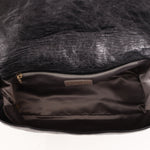Chanel Shearling CC Flap with Mini Pouch Black CGHW