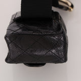 Chanel Shearling CC Flap with Mini Pouch Black CGHW