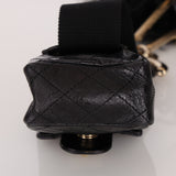 Chanel Shearling CC Flap with Mini Pouch Black CGHW