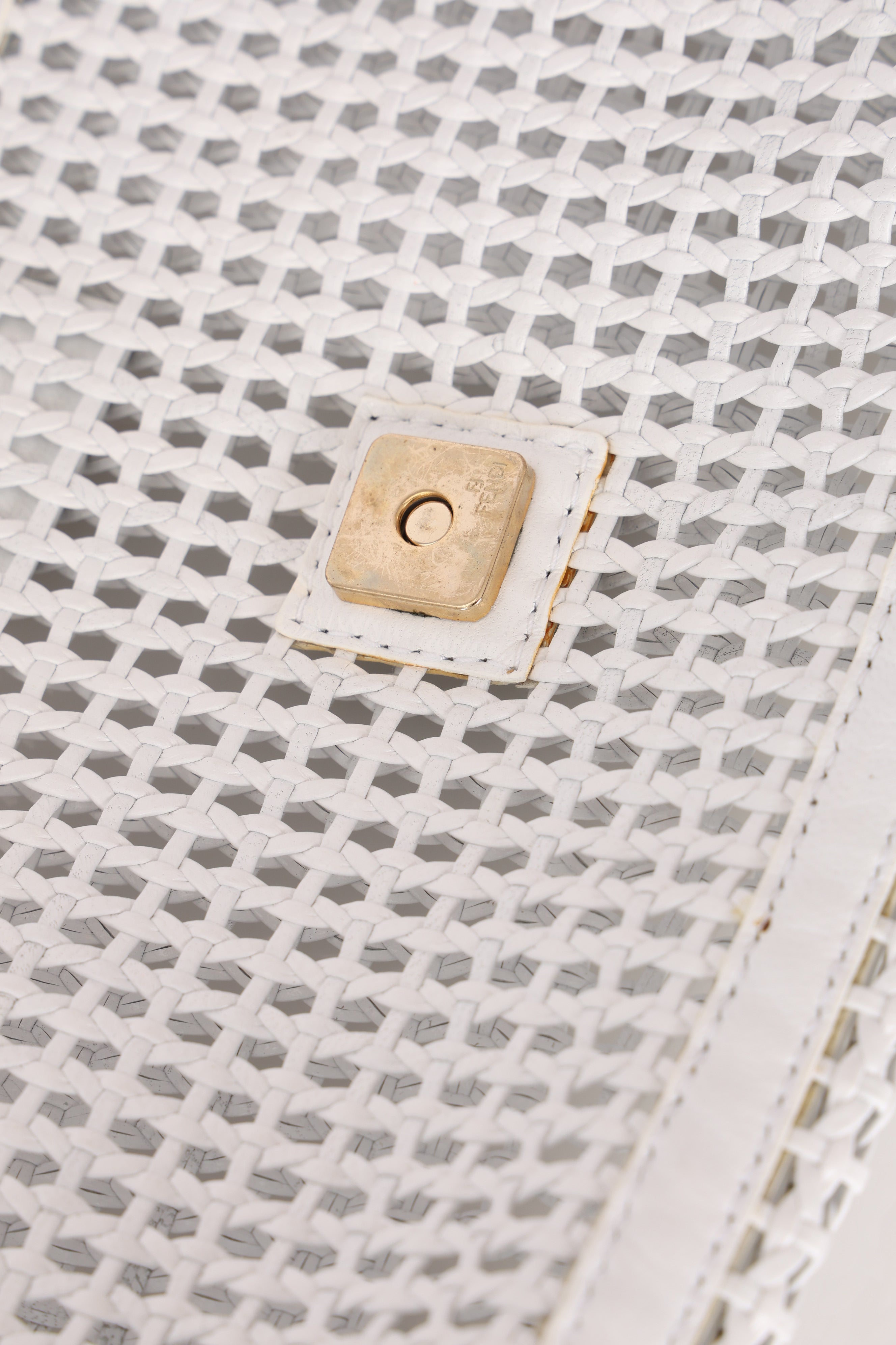 Rare Fendi White Woven Baguette 2008 (NEEDS MORE PICS)