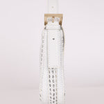 Fendi White Woven Baguette