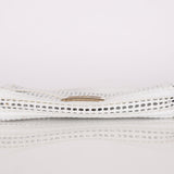 Fendi White Woven Baguette
