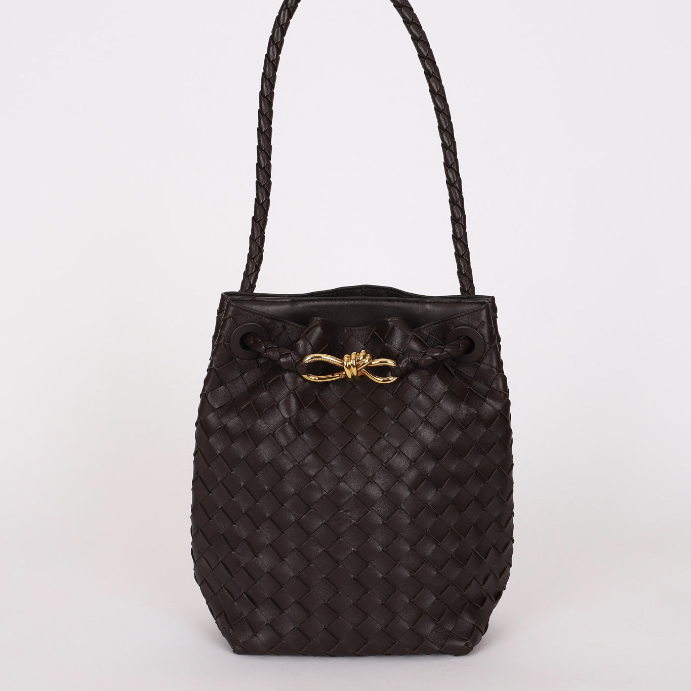 Bottega Veneta Small Intrecciato Andiamo Bucket Bag