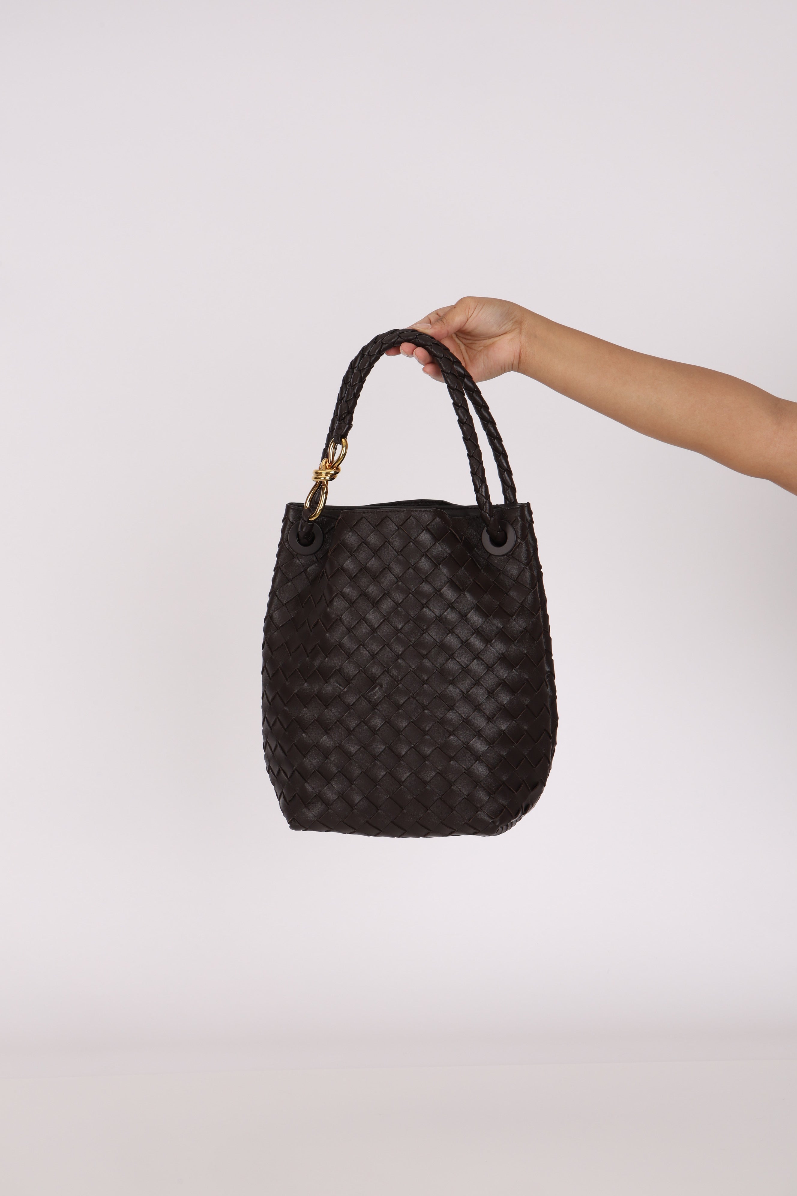 Bottega Veneta Small Intrecciato Andiamo Bucket Bag