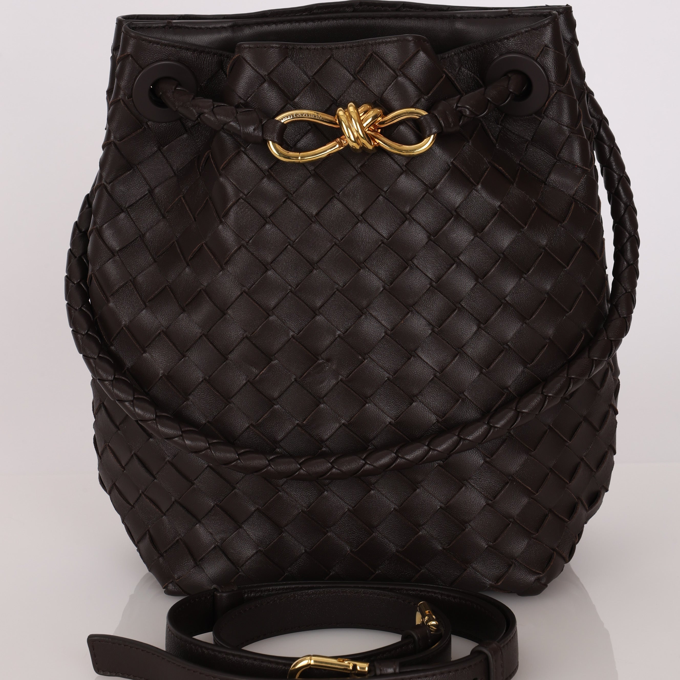 Bottega Veneta Small Intrecciato Andiamo Bucket Bag
