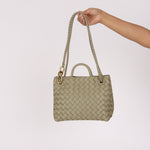 Bottega Veneta Small Intrecciato Andiamo Bag Travertine