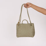 Bottega Veneta Small Intrecciato Andiamo Bag Travertine
