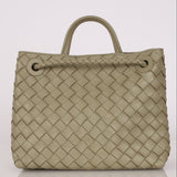 Bottega Veneta Small Intrecciato Andiamo Bag Travertine