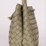 Bottega Veneta Small Intrecciato Andiamo Bag Travertine