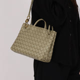 Bottega Veneta Small Intrecciato Andiamo Bag Travertine
