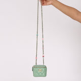 Chanel Mini Vanity Case Mint Lambskin CGHW
