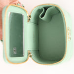 Chanel Mini Vanity Case Mint Lambskin CGHW