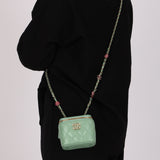 Chanel Mini Vanity Case Mint Lambskin CGHW