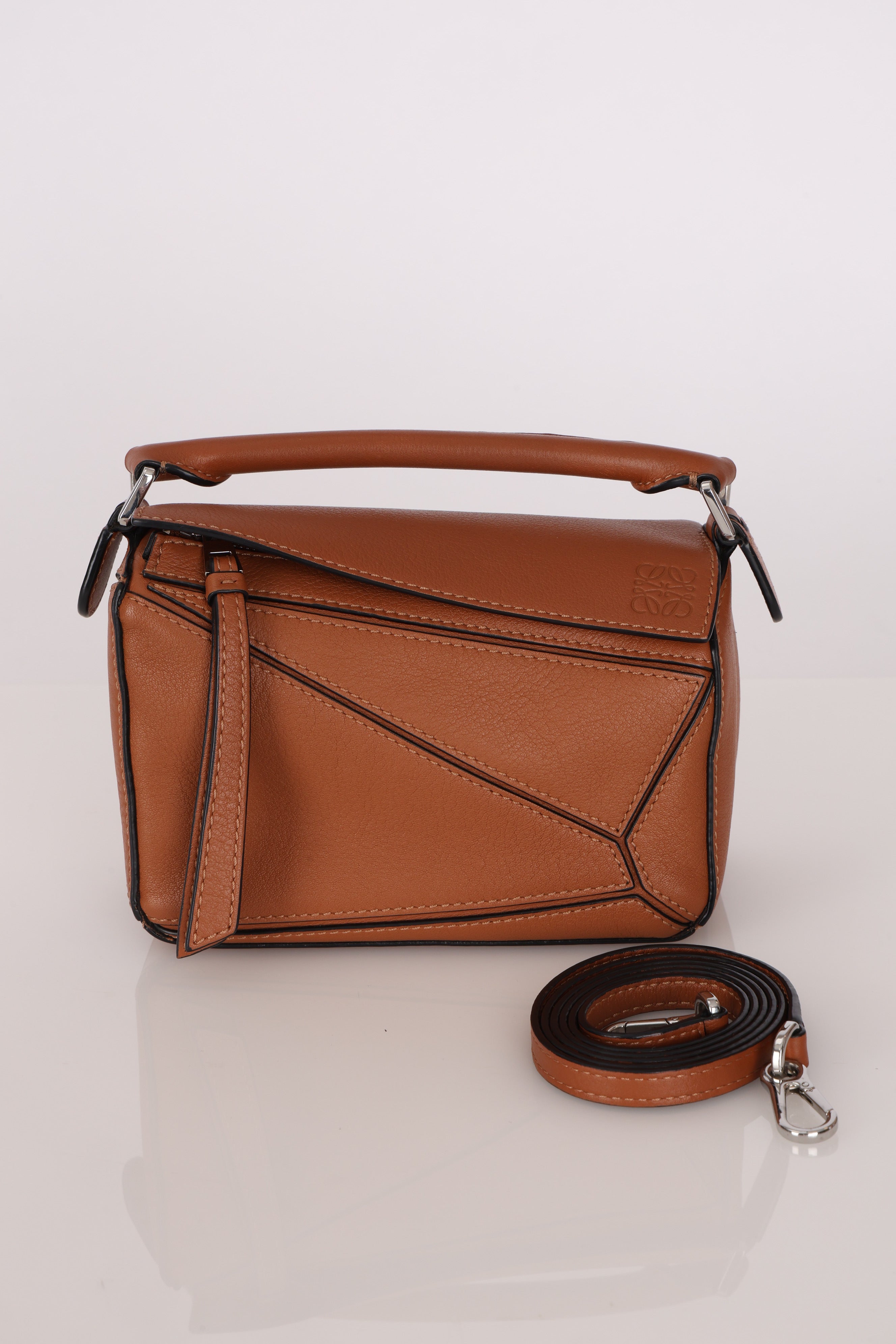 Loewe Mini Puzzle Bag Cognac