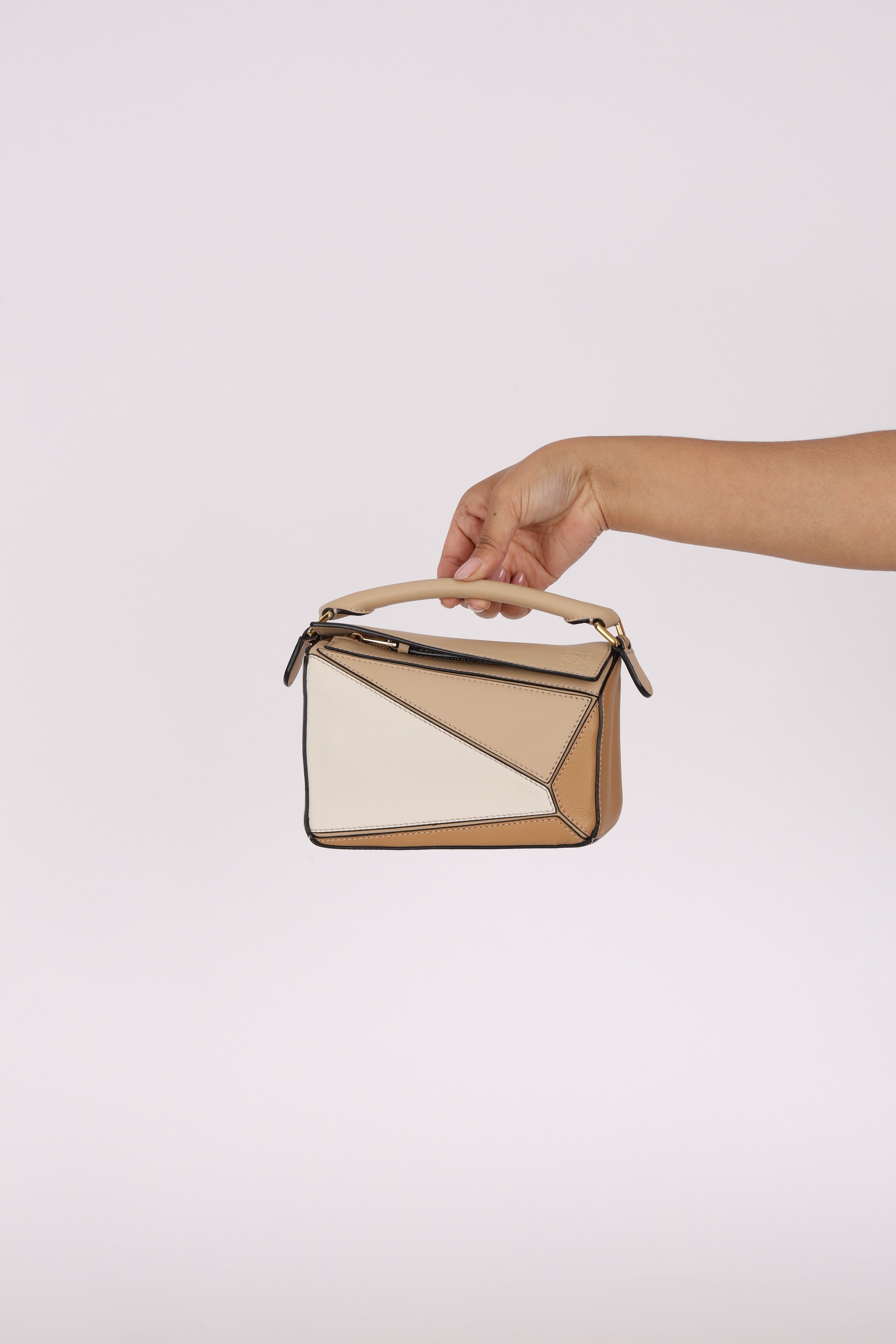 Loewe Tricolor Mini Puzzle Bag