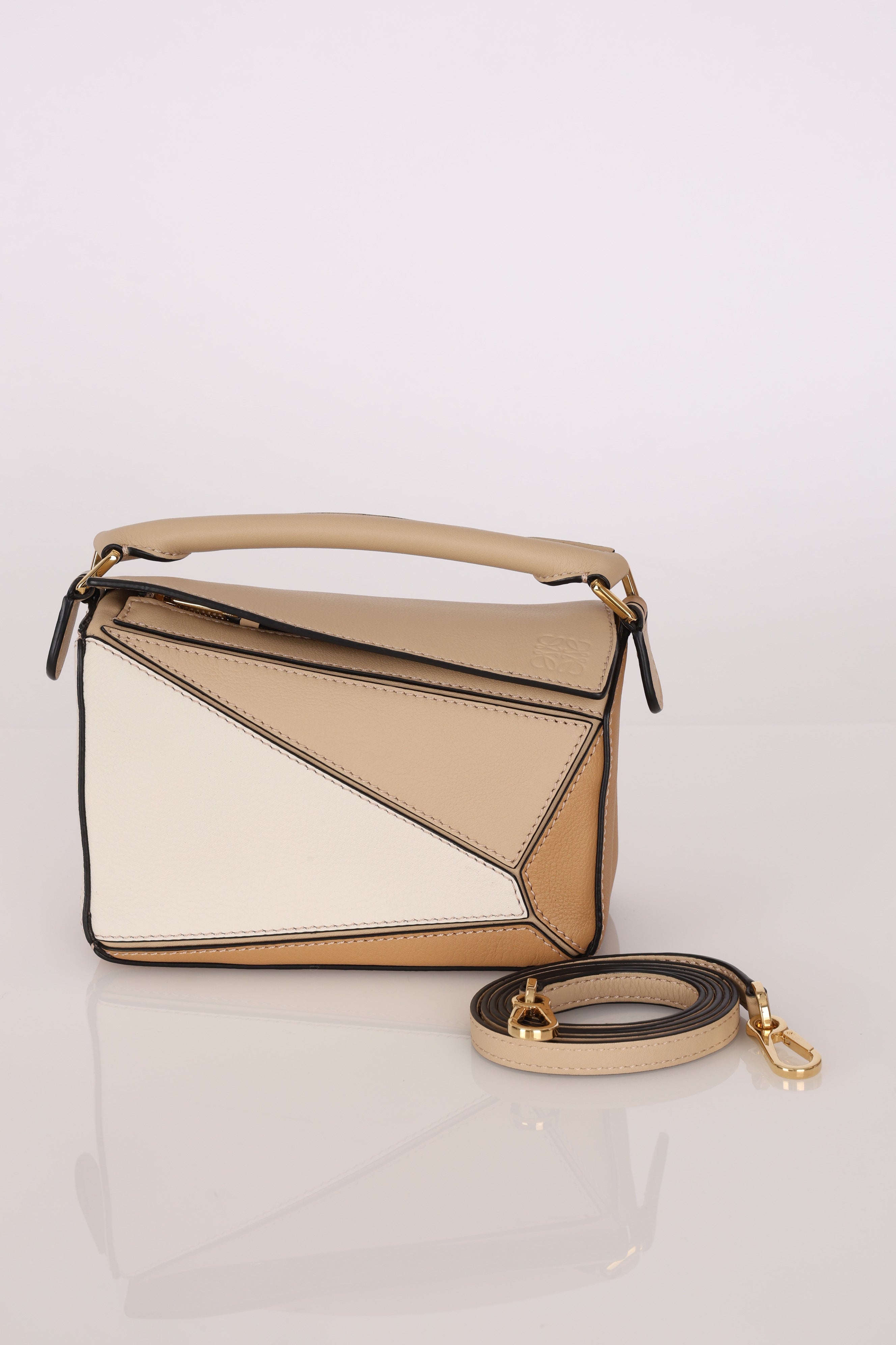 Loewe Tricolor Mini Puzzle Bag