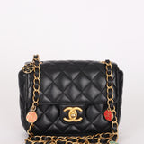 Chanel Casino Chips Mini Square Flap Black Lambskin 2023 AGHW