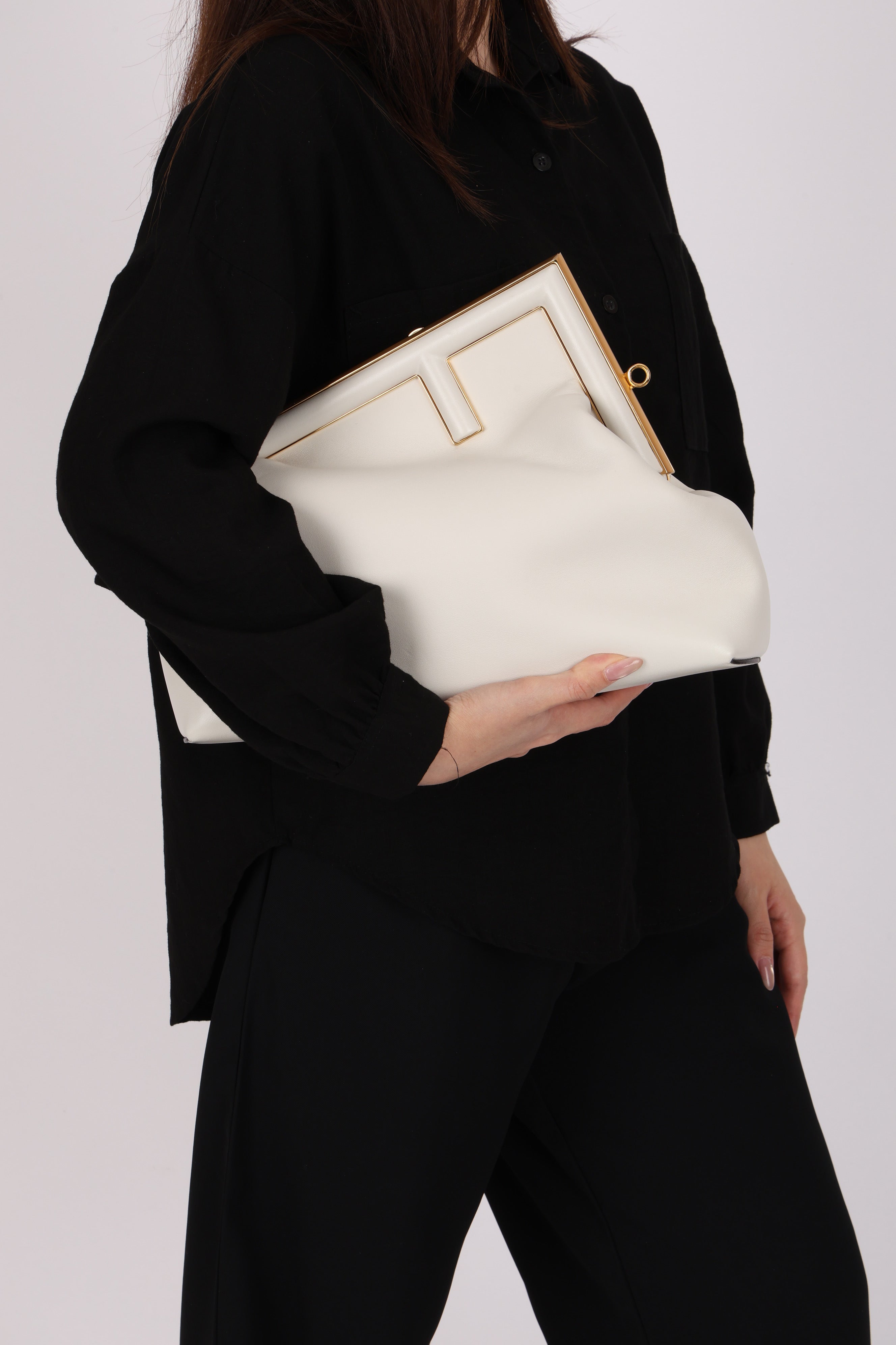 Fendi Large First Clutch Blanc (DONE)
